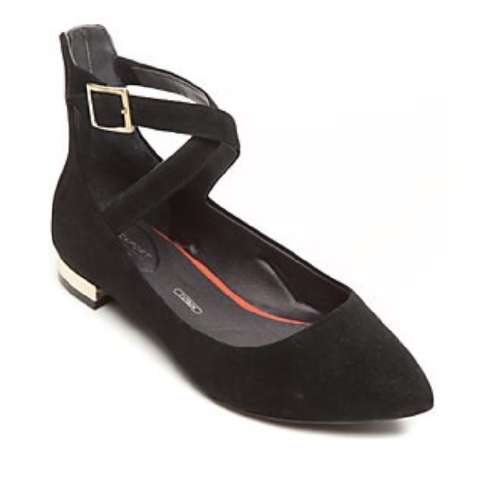Rockport Adelyn Anklestrap Pointed Flats